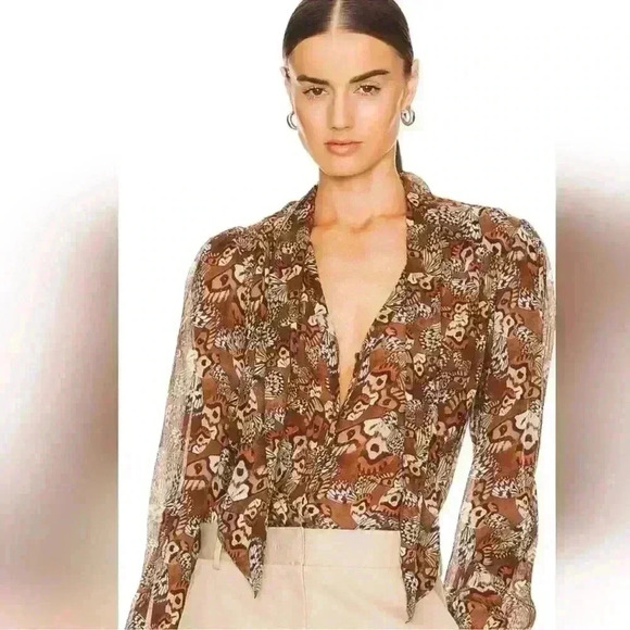 Paige Marcela Silk Blouse - Picture 3 of 4